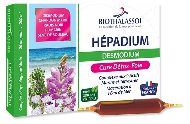 Hépadium Desmodium 20 ampoules - BIOTHALASSOL