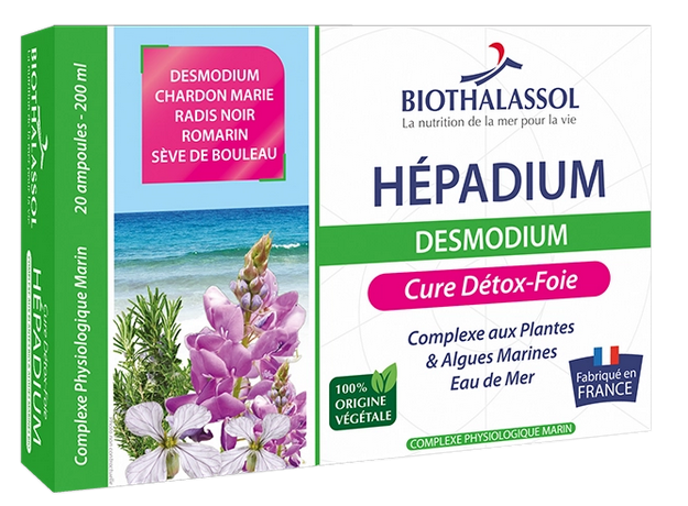 Hépadium Desmodium 20 ampoules - BIOTHALASSOL