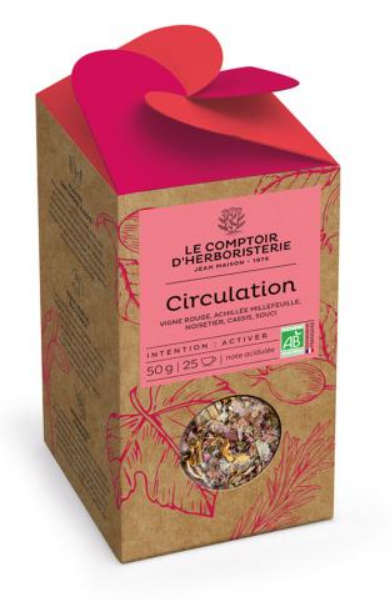 Tisane CIRCULATION 50 g BIO - LE COMPTOIR D'HERBORISTERIE