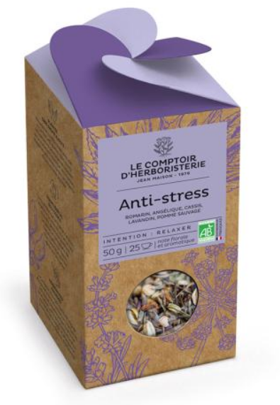 Tisane ANTI STRESS 50g BIO - LE COMPTOIR D'HERBORISTERIE