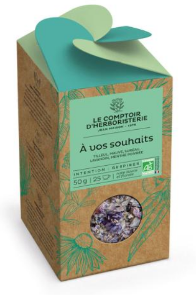 Tisane A VOS SOUHAITS 50g BIO - COMPTOIR DE L'HERBORISTERIE