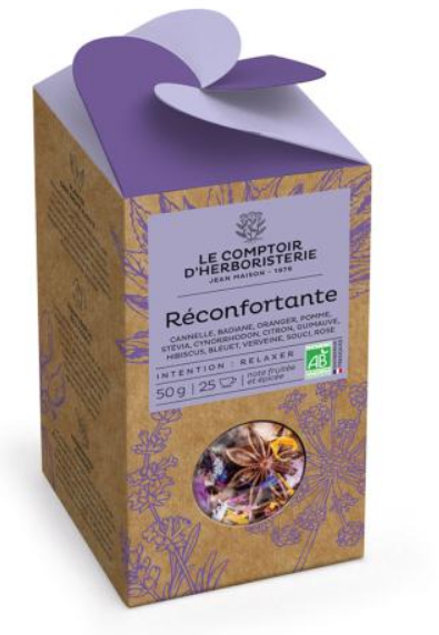 Tisane RECONFORTANTE 50g BIO - COMPTOIR DE L'HERBORISTERIE