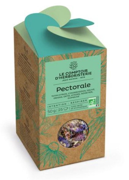 Tisane PECTORALE 50g BIO - COMPTOIR DE L'HERBORISTERIE