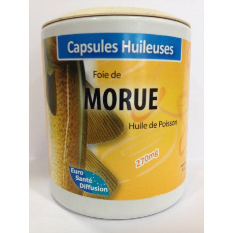 Capsules Huileuses FOIE DE MORUE 100 Caps EURO SANTE DIFFUSION