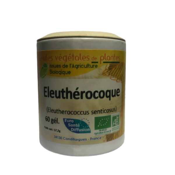 Eleuthérocoque 60 gélules BIO - EURO SANTE DIFFUSION