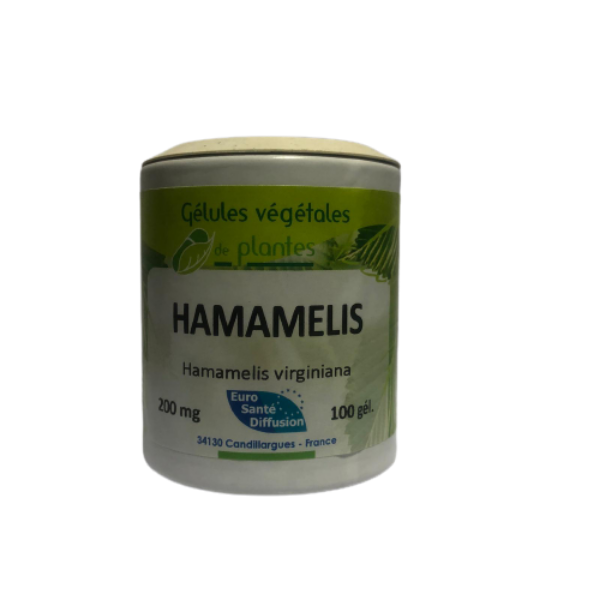 Hamamelis 100 gélules végétales - EURO SANTE DIFFUSION