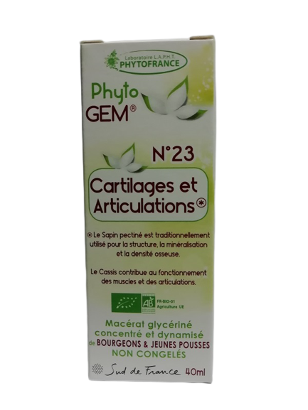 Phyto GEM N° 23 Cartilages et Articulations 40 ml BIO - PHYTOFRANCE