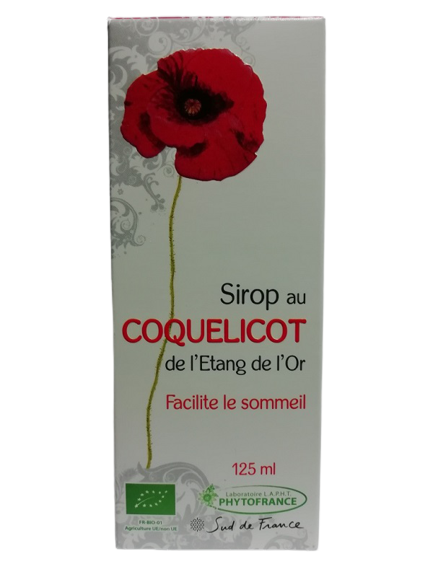 Sirop au COQUELICOT de l'Etang de l'Or 125 ml PHYTOFRANCE
