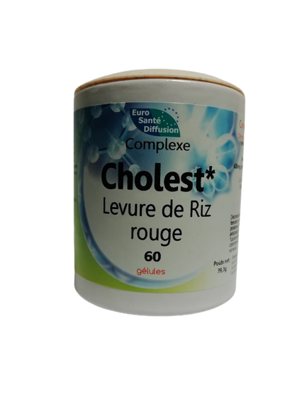 Complexe Cholest* Levure de Riz rouge 60 gélules EURO SANTE DIFFUSION