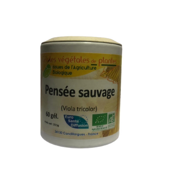 Pensée sauvage 60 gélules végétales BIO - EURO SANTE DIFFUSION