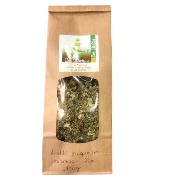 Tisane Acidité Muqueuse estomac- colon BIO 100g - EURO SANTE DIFFUSION