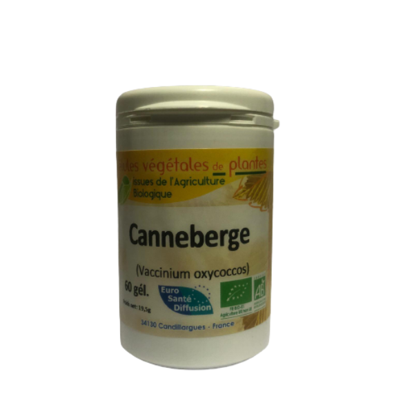 Canneberge 60 gélules BIO - EURO SANTE DIFFUSION