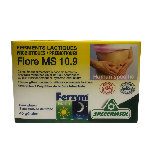Ferzym Probiotiques Prébiotiques 40 gélules - BIOTHALASSOL