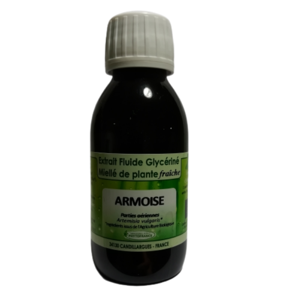 Armoise - Extrait Fluide Glycériné Miellé de plante fraîche 125 ml BIO - PHYTOFRANCE