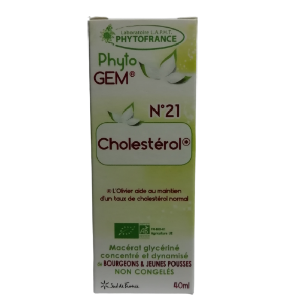 Phyto GEM N°21 Cholesterol 40ml BIO - PHYTOFRANCE