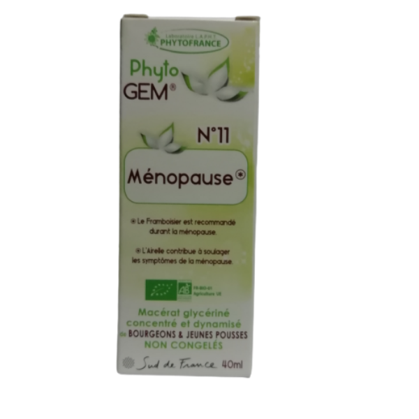 Phyto GEM N°11 Ménopause 40 ml BIO - PHYTOFRANCE