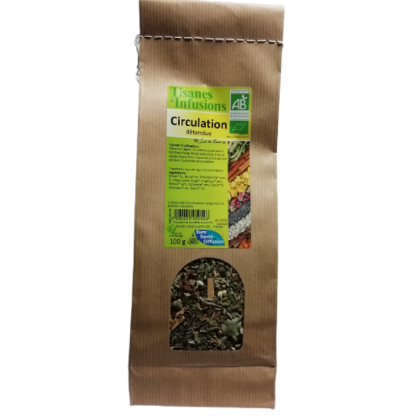 Tisane Circulation détendue BIO 100 g - EURO SANTE DIFFUSION