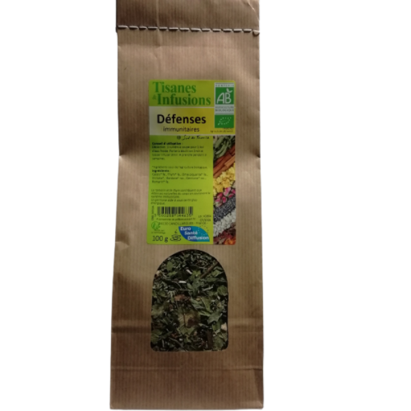 Tisane Défenses immunitaires BIO 100 g - EURO SANTE DIFFUSION