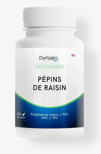 Extrait de pépins de Raisin (OPC) 60 gélules 150 mg - Dynveo