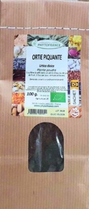Poudre d'Ortie piquante - 100g - Plantes Bio Phytofrance