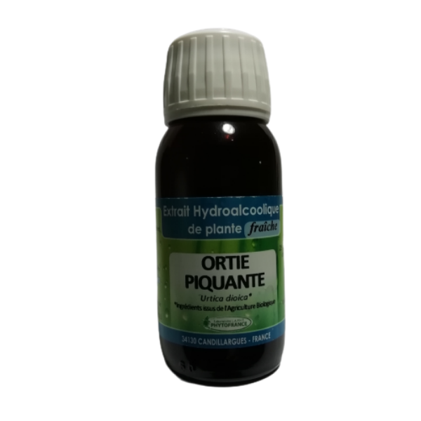 Ortie piquante racines - Extrait hydroalcoolique de plante fraîche 60 ml BIO - PHYTOFRANCE