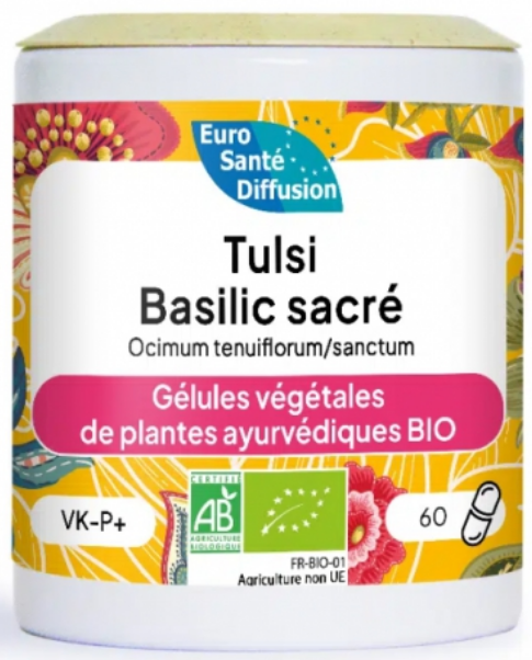 Tulsi Basilic sacré 60 gélules BIO - EURO SANTE DIFFUSION