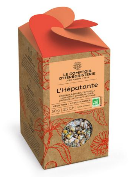 Tisane L'HEPATANTE 50g BIO - COMPTOIR DE L'HERBORISTERIE