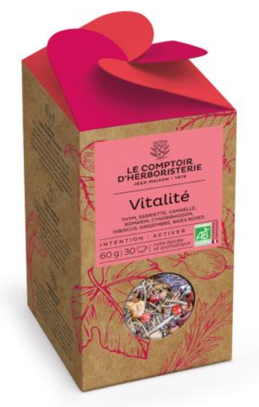 Tisane VITALITE 60g BIO - COMPTOIR DE L'HERBORISTERIE