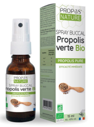 Spray Buccal à la Propolis Verte Bio - 15ml
