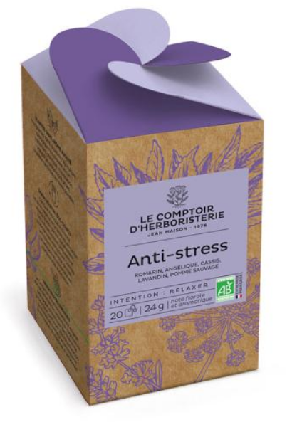 Anti-stress 20 infusettes BIO - COMPTOIR DE L'HERBORISTERIE