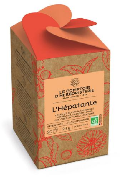 L'Hépatante 20 infusettes BIO - COMPTOIR DE L'HERBORISTERIE