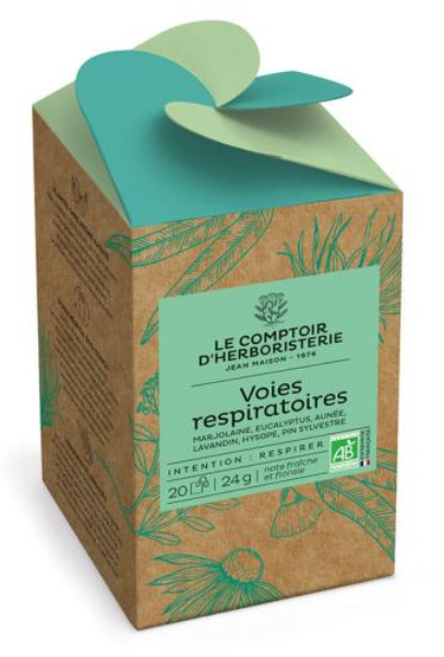 Voies respiratoires 20 infusettes BIO - COMPTOIR DE L'HERBORISTERIE
