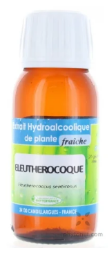 Eleuthérocoque - Extrait Hydroalcoolique de plante fraiche BIO 60ml - PHYTOFRANCE