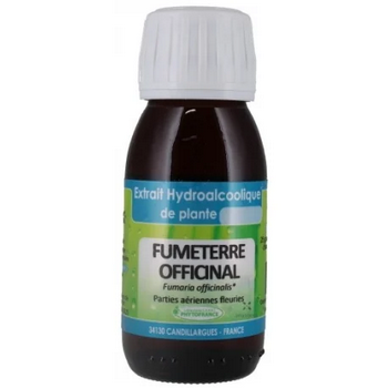 Fumeterre officinal - Extrait Hydroalcoolique de plante fraiche BIO 60ml - PHYTOFRANCE