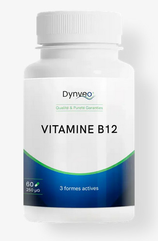 Vitamine B12 naturelle et active 60 gélules 250 µg - Dynveo