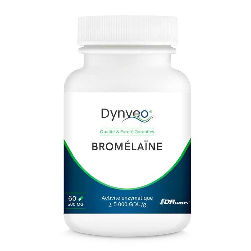 Bromélaïne pure 500mg 60 gélules dynveo