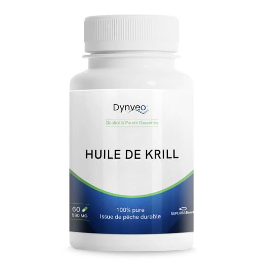 Huile de Krill pure 60 capsules 590 mg - Dynveo