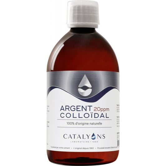 Argent colloïdal 20ppm 500ml - Catalyons