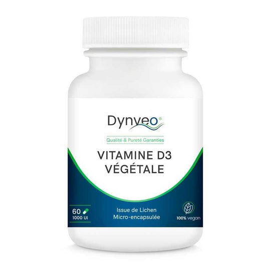 Vitamines D3 végétale 1000 UI 60 gélules dynveo