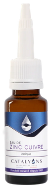 Eau de zinc cuivre - Compte gouttes 20 ml - Catalyons