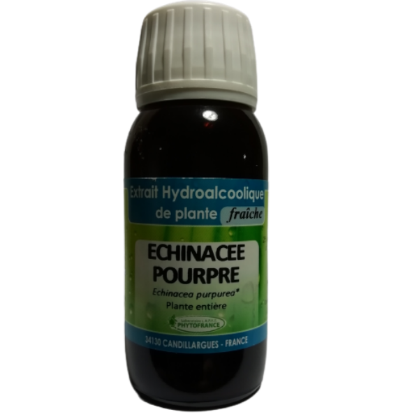 Echinacée pourpre - Extrait hydroalcoolique de plante fraiche 60 ml BIO - PHYTOFRANCE