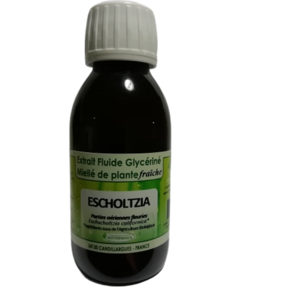 Escholtzia -Extrait Fluide Glycériné Miellé 125 ml BIO - PHYTOFRANCE