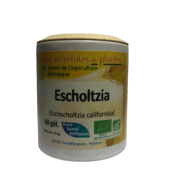 Escholtzia 60 gélules végétales BIO - EURO SANTE DIFFUSION
