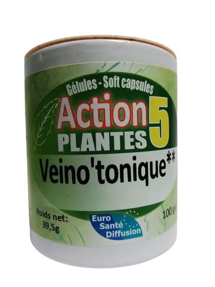 Action 5 PLANTES Veino'tonique** 100 gél. EURO SANTE DIFFUSION