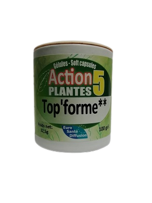 Action 5 plantes Top'forme** 100 gel EURO SANTE DIFFUSION