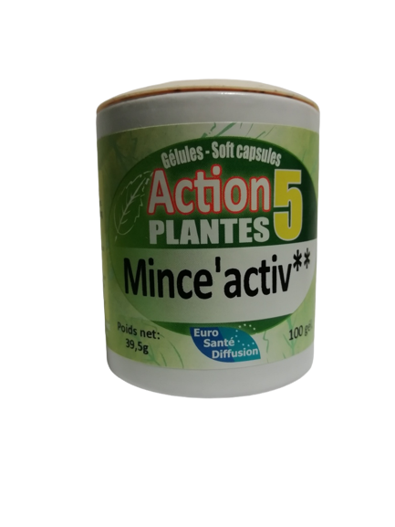 Action 5 plantes Mince'activ** 100 gel EURO SANTE DIFFUSION