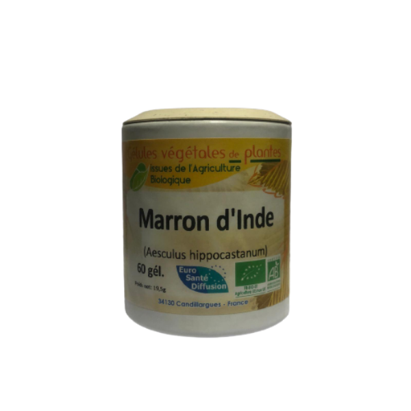Marron d'Inde 60 gélules végétales BIO - EURO SANTE DIFFUSION