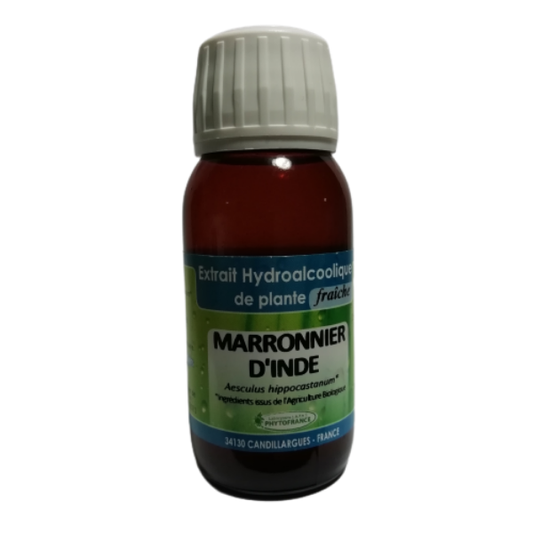 Marronnier d'Inde - Extrait Hydroalcoolique de plante fraiche BIO 60 ml - PHYTOFRANCE
