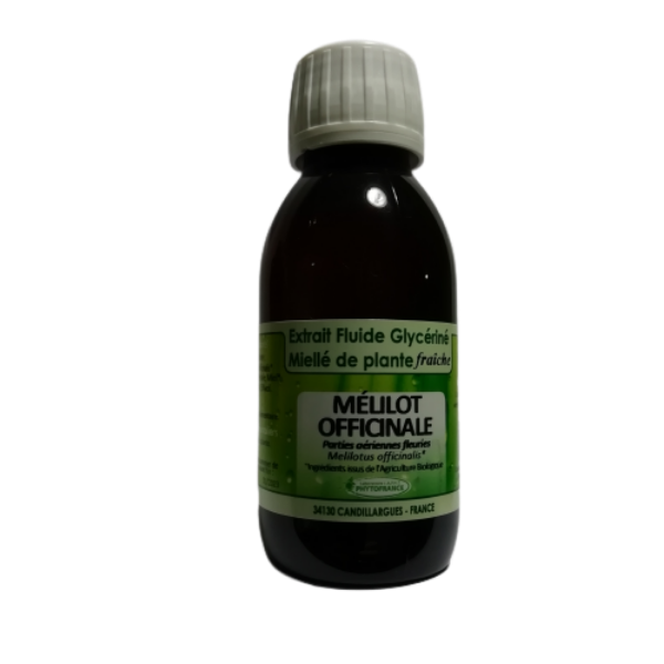 Mélilot officinale - Extrait Fluide Glycériné Miellé de plante fraiche 125 ml BIO - PHYTOFRANCE