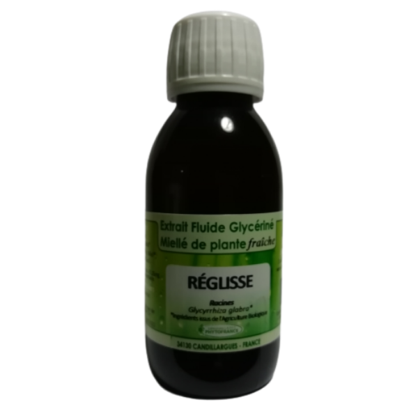 Réglisse - Extrait Fluide Glycériné Miellé de plante fraiche 125 ml BIO - PHYTOFRANCE